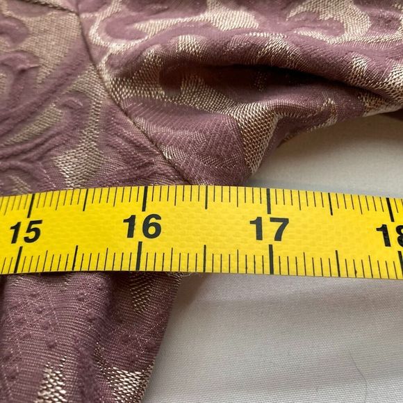 Hanky Panky Women's Dusty Rose Stretchy‎ Romantic Floral Brocade Jacket Size M - Picture 7 of 16